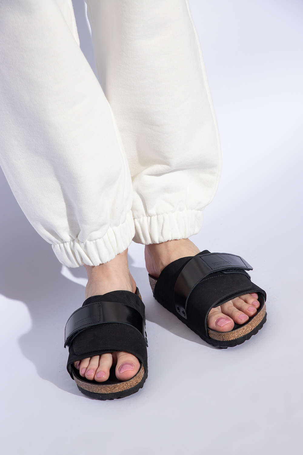 Black 'Kyoto' slides Birkenstock - Vitkac Canada